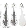 Antique Silver Zinc Alloy Guitar Charm Pendant for DIY Necklace Bracelet Jewelry Making view 1