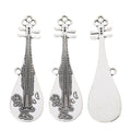 Antique Silver Zinc Alloy Guitar Charm Pendant for DIY Necklace Bracelet Jewelry Making view 2