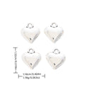 Antique Silver Zinc Alloy Heart Charm Pendant No.043972 for DIY Necklace Bracelet Jewelry Making view 1