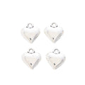 Antique Silver Zinc Alloy Heart Charm Pendant No.043972 for DIY Necklace Bracelet Jewelry Making view 2