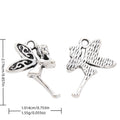 Antique Silver Zinc Alloy Angel Charm Pendant No.135586 for DIY Necklace Bracelet Jewelry Making view 1