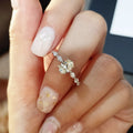 Oversized Egg Cut Cubic Zirconia Ring For Women European American Engagement Jewelry view 2