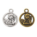Zinc Alloy Cupid Charm Pendant for DIY Necklace Bracelet Jewelry Making view 4