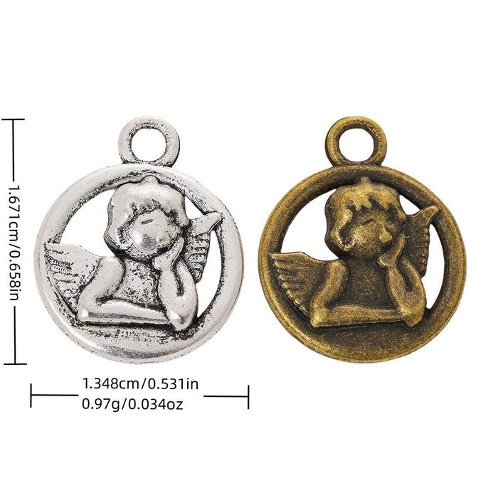 Zinc Alloy Cupid Charm Pendant for DIY Necklace Bracelet Jewelry Making