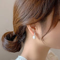 Delicate Faux Pearl Geometric Ear Cuffs For Women, Sweet Elegant Fashion Earrings view 3
