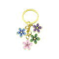 Metal Gradient Flower Keychain Girls Bag Charm Promotional Gift view 5