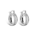 Women's French Style Metal Earrings Micro Paved Zircon Elegant Fashion Jewelry view 3