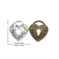 Zinc Alloy Heart Lock Charm Pendant No.141728 for DIY Necklace Bracelet Jewelry Making view 1