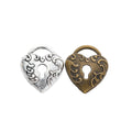 Zinc Alloy Heart Lock Charm Pendant No.141728 for DIY Necklace Bracelet Jewelry Making view 4