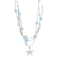 Vacation Style Starfish Shell Faux Pearl Layered Collarbone Necklace For Women view 5