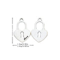 Vintage Alloy DIY Jewelry Accessory Heart Lock Charm Pendant For Bracelet And Zakka Craft Making view 1
