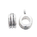 Vintage Zinc Alloy DIY Jewelry Accessory Three Way Single Dangle Large Hole Bead For European Bracelet (9780) view 4