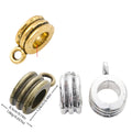 Vintage Zinc Alloy DIY Jewelry Accessory Three Way Single Dangle Large Hole Bead For European Bracelet (9780) view 1