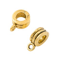 Vintage Zinc Alloy DIY Jewelry Accessory Three Way Single Dangle Large Hole Bead For European Bracelet (9780) view 3