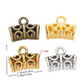 Vintage Zinc Alloy DIY Jewelry Accessory Three Way Single Dangle Large Hole Bead For European Bracelet – Antique Bronze view 1