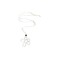 Minimalist Floral Faux Pearl Pea Pendant Sweater Necklace For Women Korean Style Clavicle Chain view 5