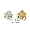Vintage Zinc Alloy DIY Jewelry Accessory Three Way Single Dangle Large Hole Bead For European Bracelet view 1