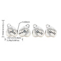 DIY Vintage Zinc Alloy Three Way Single Dangle Perforated Large Hole Bead For European Bracelet 4027 view 1