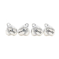 DIY Vintage Zinc Alloy Three Way Single Dangle Perforated Large Hole Bead For European Bracelet 4027 view 2