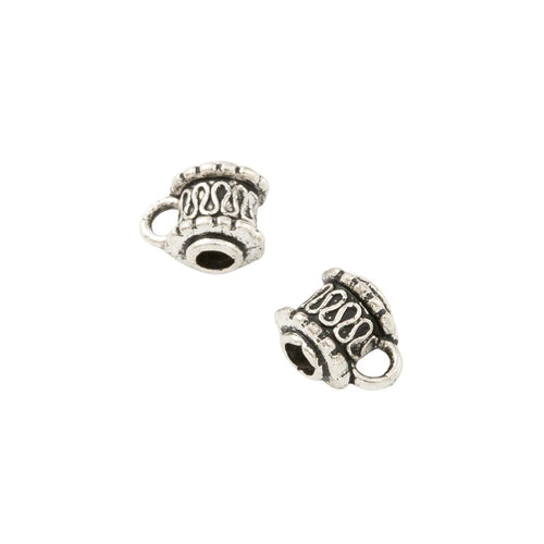 DIY Vintage Zinc Alloy Three Way Single Dangle Perforated Large Hole Bead For European Bracelet 4017
