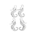 Zinc Alloy Seahorse Charm Pendant No.993807 for DIY Necklace Bracelet Jewelry Making view 3