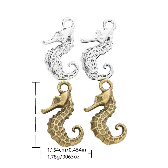 Zinc Alloy Seahorse Charm Pendant No.993807 for DIY Necklace Bracelet Jewelry Making