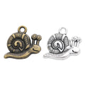 Zinc Alloy Snail Charm Pendant for DIY Necklace Bracelet Jewelry Making view 4