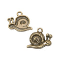 Zinc Alloy Snail Charm Pendant for DIY Necklace Bracelet Jewelry Making view 2