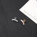 Elegant Gold Alloy Faux Pearl Ear Cuff Clip On No Piercing Minimalist Cartilage Fashion Earrings view 2