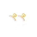 Elegant Gold Alloy Faux Pearl Ear Cuff Clip On No Piercing Minimalist Cartilage Fashion Earrings view 5