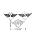 Antique Silver Zinc Alloy Winged Heart Charm Pendant No.214563 for DIY Necklace Bracelet Jewelry Making view 1