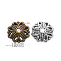 Zinc Alloy Flower Cap Jewelry Findings Accessories for DIY Jewelry Making – Bronze view 1