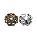 Zinc Alloy Flower Cap Jewelry Findings Accessories for DIY Jewelry Making – Bronze view 4
