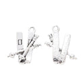 Antique Silver Zinc Alloy Skis Charm Pendant for DIY Necklace Bracelet Jewelry Making view 2