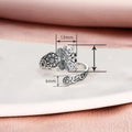 Bohemian Butterfly Relief Open Ring For Women, Adjustable Exotic Vintage Statement Jewelry view 4