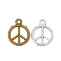 Zinc Alloy Peace Sign Charm Pendant No.846161 for DIY Necklace Bracelet Jewelry Making view 4