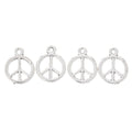 Zinc Alloy Peace Sign Charm Pendant No.846161 for DIY Necklace Bracelet Jewelry Making view 3