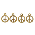 Zinc Alloy Peace Sign Charm Pendant No.846161 for DIY Necklace Bracelet Jewelry Making view 2