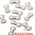 DIY Vintage Zinc Alloy Bow Tie Small Hole Bead Spacer For Handmade Bracelets And Necklaces view 1