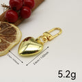 Zinc Alloy Hollow Heart Keychain Couple Bag Charm Gift view 2