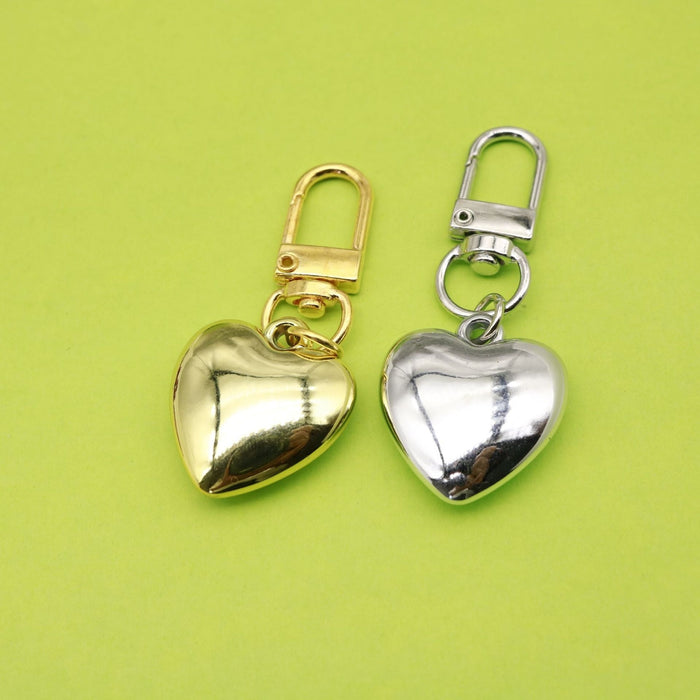 Zinc Alloy Hollow Heart Keychain Couple Bag Charm Gift