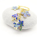 Metal House Flower Mushroom Keychain Cute Bag Charm view 4