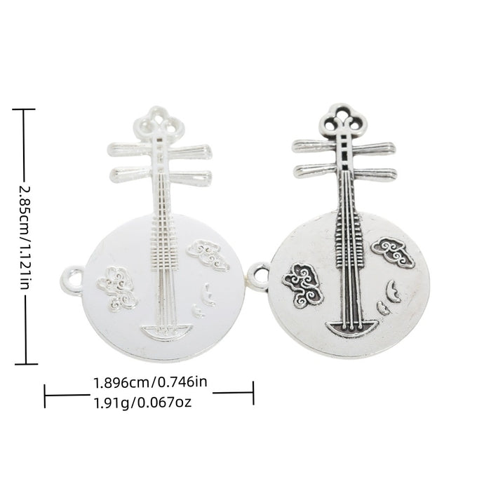 Zinc Alloy Guitar Charm Pendant No.321445 for DIY Necklace Bracelet Jewelry Making