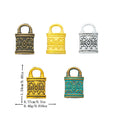 Zinc Alloy Lock Charm Pendant for DIY Necklace Bracelet Jewelry Making view 1