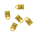 Zinc Alloy Lock Charm Pendant for DIY Necklace Bracelet Jewelry Making view 4