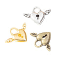 Zinc Alloy Heart Lock Charm Pendant No.100494 for DIY Necklace Bracelet Jewelry Making view 5
