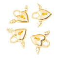 Zinc Alloy Heart Lock Charm Pendant No.100494 for DIY Necklace Bracelet Jewelry Making view 2