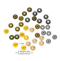 DIY Vintage Alloy Spacer Beads For Handmade Bracelet Making Perforated Jewelry Findings view 1