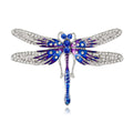 Gold Tone Silver Tone Dragonfly Enamel Two Designs Metal Brooch Pin view 6
