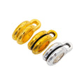 Vintage Zinc Alloy Three Way Single Dangle Perforated Large Hole Beads For DIY European Bracelet (6594) view 5